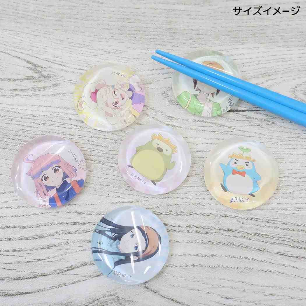 ガラス丸箸置き 箸置き やくならマグカップも かみさま 金正陶器 日本製食器 陶芸アニメ メール便可