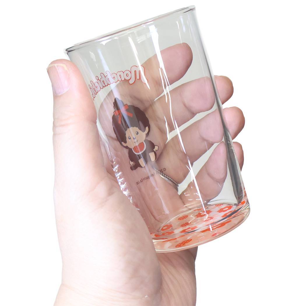 モンチッチ コップ レトロフラワー グラスＳ モンチッチちゃん 金正陶器