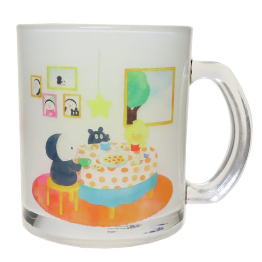 ガラスマグカップ マグカップ ゆめぎんこう おきゃくさま 金正陶器 プレゼント 絵本