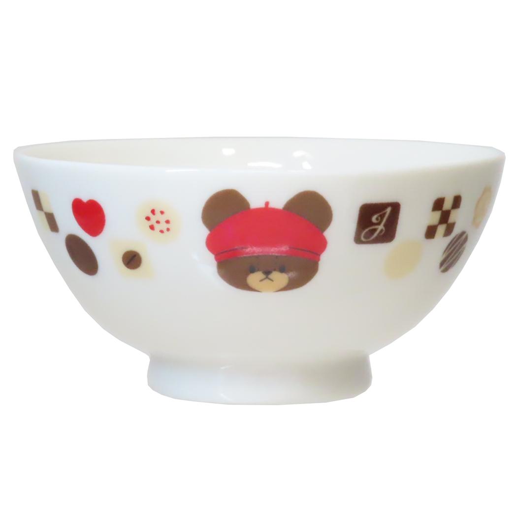 ライスボウル お茶碗 くまのがっこう ジャッキーズチョコレート 金正陶器 食器 絵本