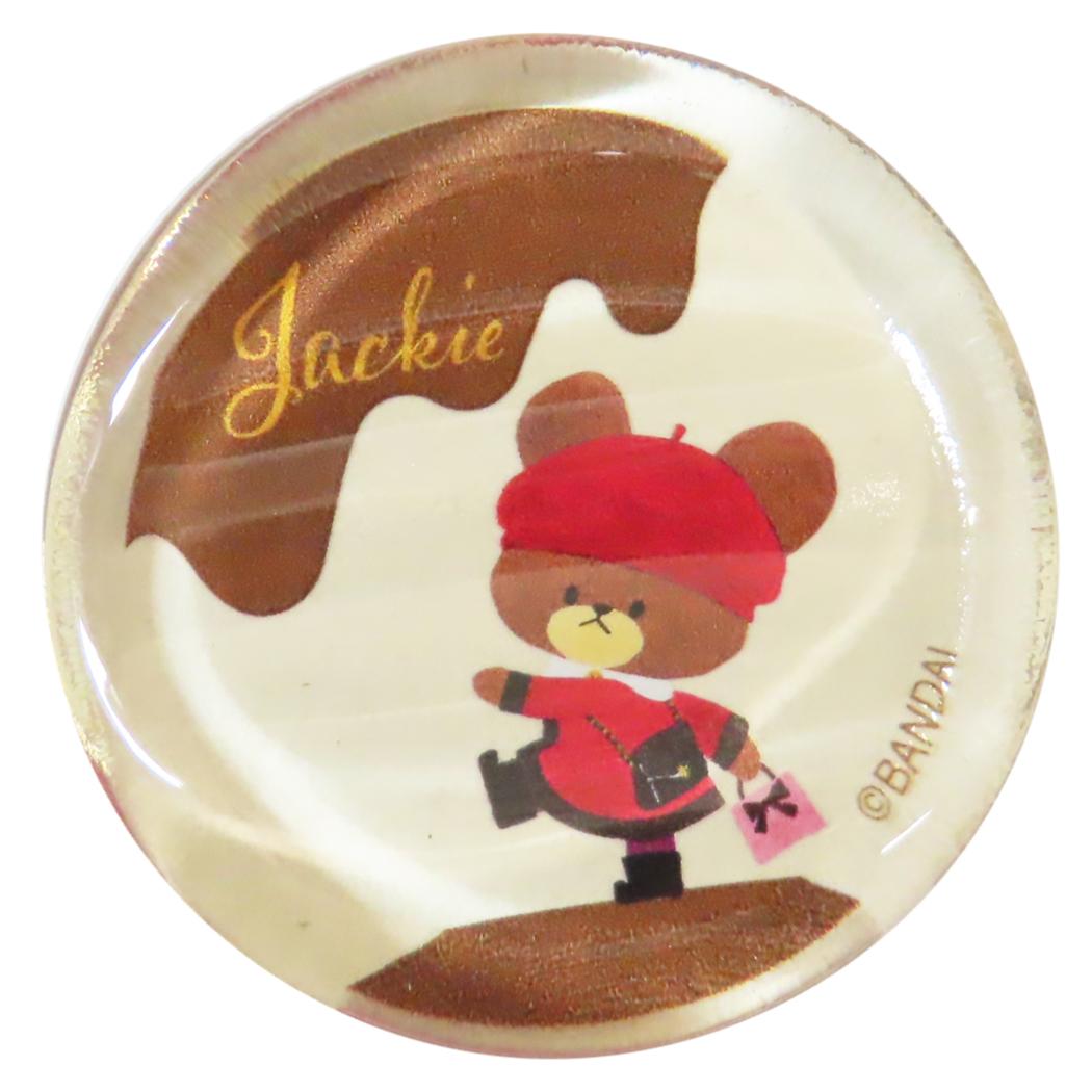 ガラス丸箸置き 箸置き くまのがっこう ジャッキーズチョコレート 金正陶器 チョップスティックレスト 絵本メール便可