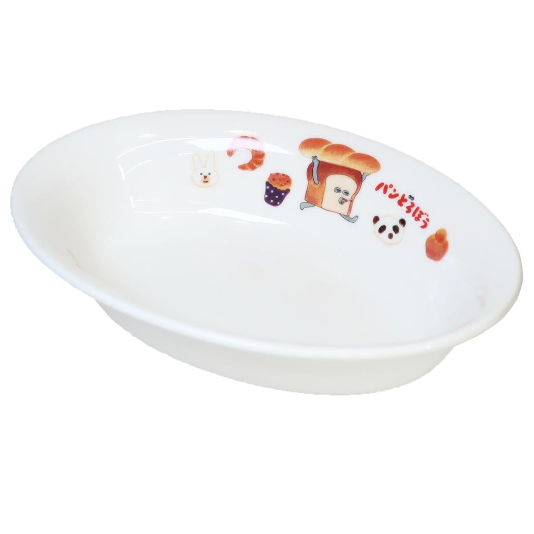 パンどろぼう 食器 こども食器シリーズ カレー皿 金正陶器