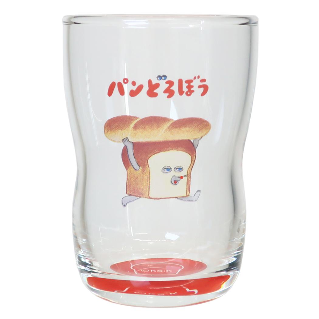 パンどろぼう 食器 こども食器シリーズ なかよしグラス パンどろぼう 金正陶器