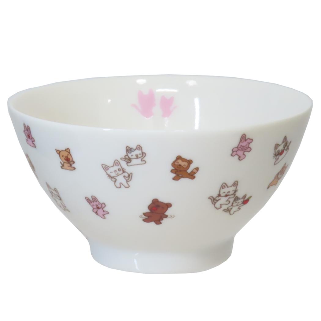 磁器製 茶碗M お茶碗 ノンタン なかまたち 金正陶器 日本製 食器 絵本