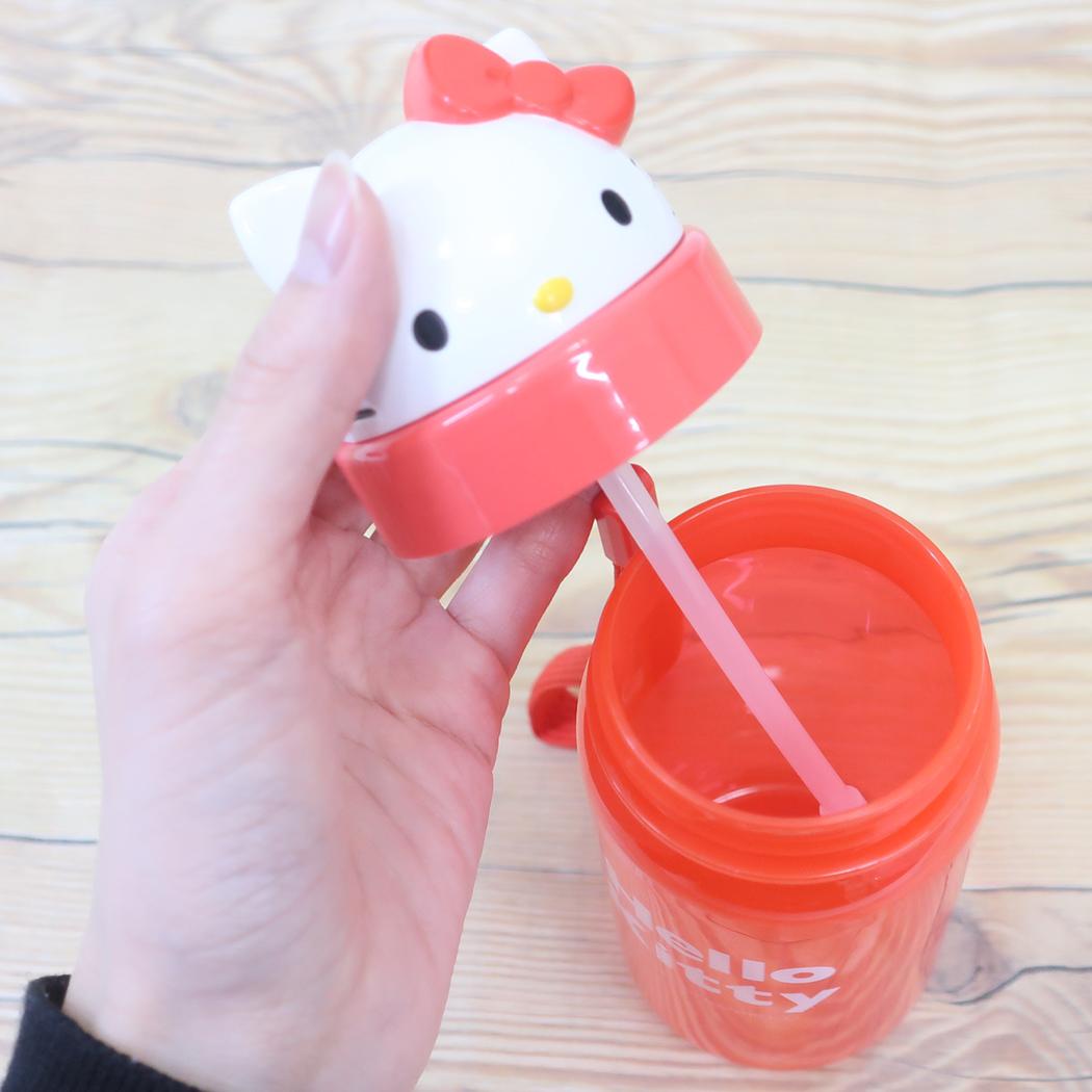 ダイカットストロー式ブローボトル 水筒 ハローキティ 350ml サンリオ スケーター 子供 遠足