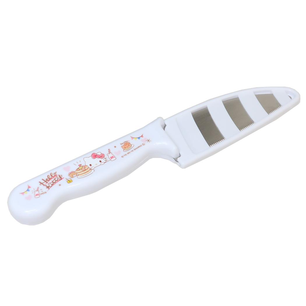安全子供包丁 サヤ付き 調理用品 ハローキティ おやつタイム サンリオ スケーター お手伝い 子ども用包丁 メール便可