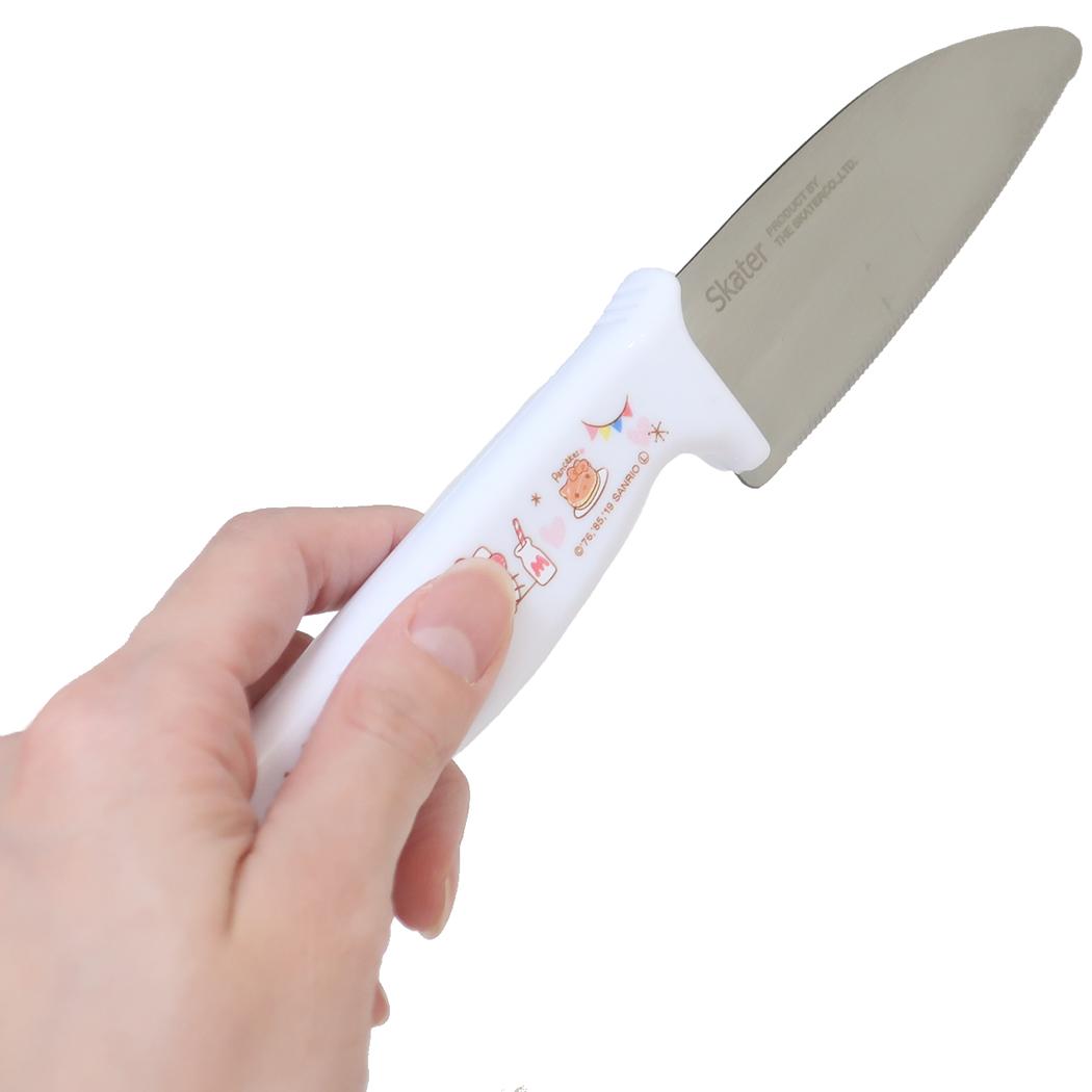 安全子供包丁 サヤ付き 調理用品 ハローキティ おやつタイム サンリオ スケーター お手伝い 子ども用包丁 メール便可