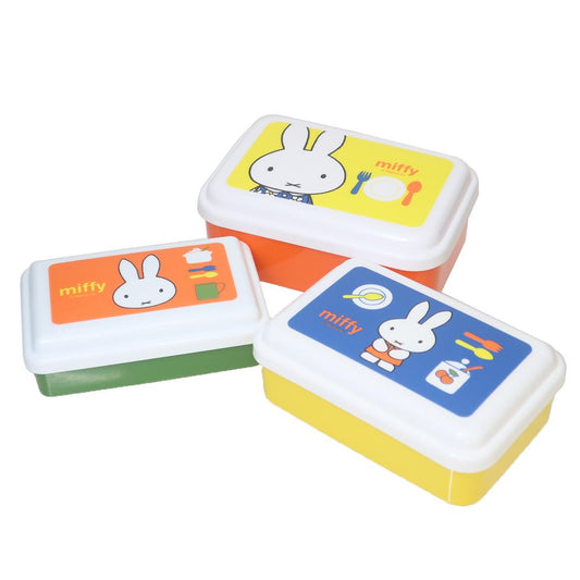 入れ子式ふわっとシール容器3Pセット 保存容器 ミッフィー ミッフィー20 ディックブルーナ スケーター 新生活 絵本