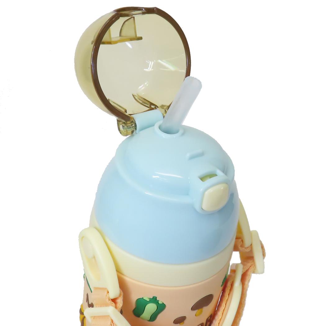 ３ＤワンプッシュストローＢＴ 水筒 となりのトトロ やさい色 スタジオジブリ スケーター 子供 遠足 ピクニック