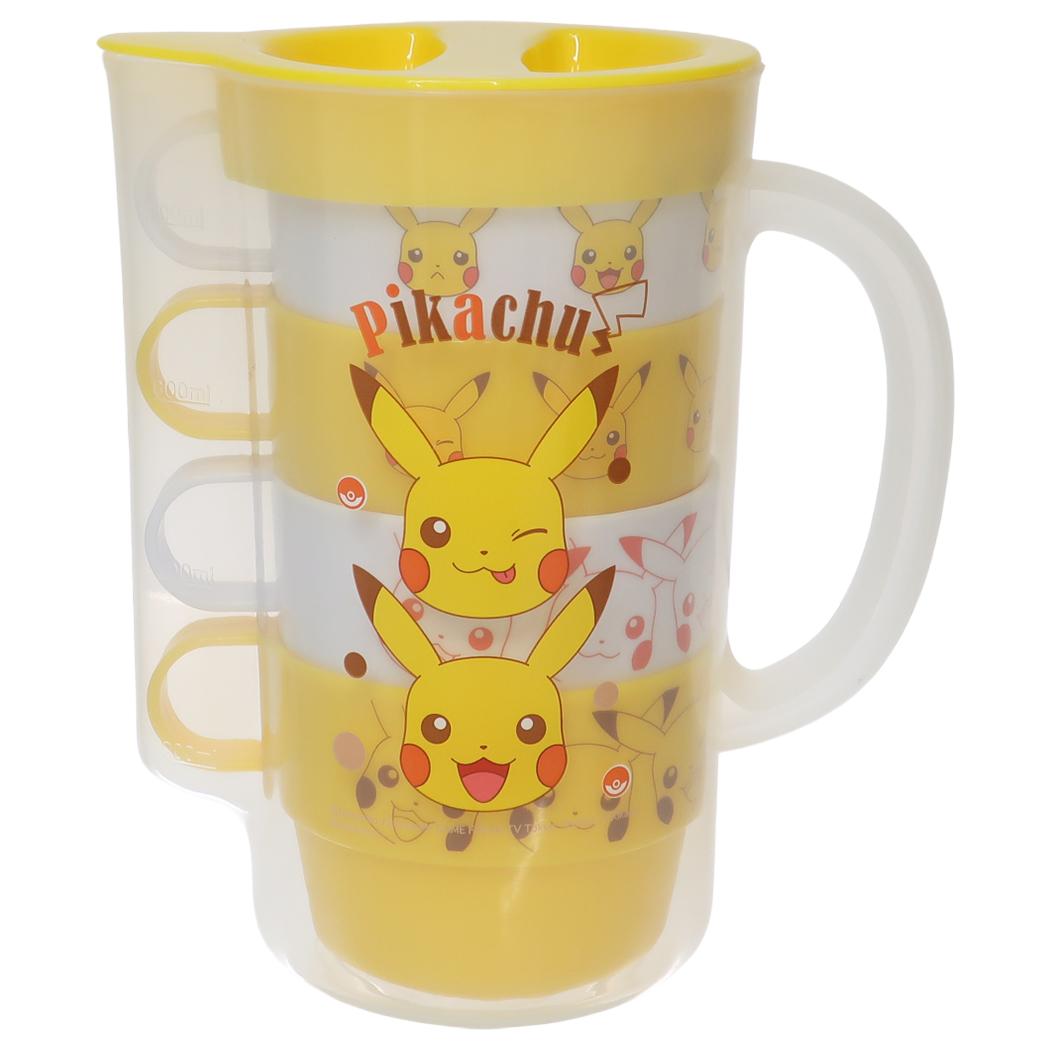 ケース付スタッキングコップ 4個セット プラカップ ポケットモンスター ピカチュウ ポケモン スケーター ピクニック レジャー アウトドア