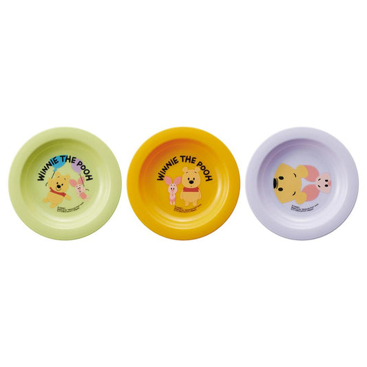 小皿3Pセット 12cm 小皿 くまのプーさん ディズニー スケーター プラスチック皿 キッズ メール便可