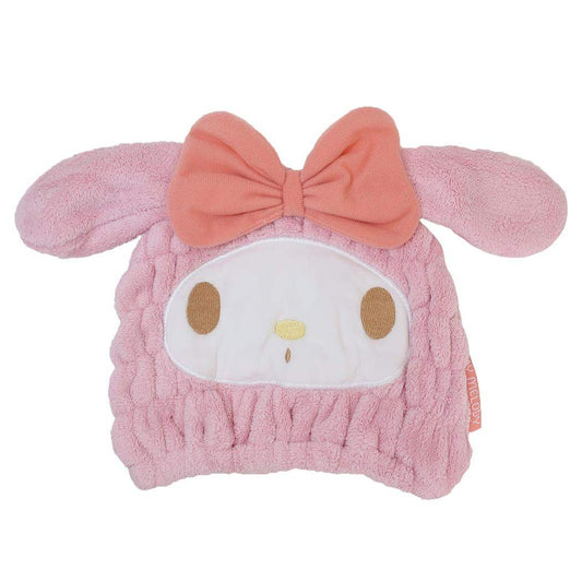 吸水速乾タオルキャップ キャップタオル マイメロディ サンリオ スケーター お風呂上がり ヘアキャップ ヘアドライタオル帽子 メール便可