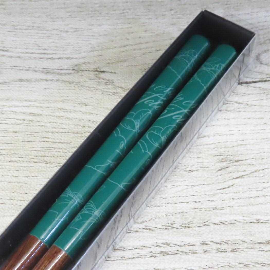 塗り箸21cm おはし となりのトトロ 緑 スタジオジブリ スケーター テーブルウェア メール便可