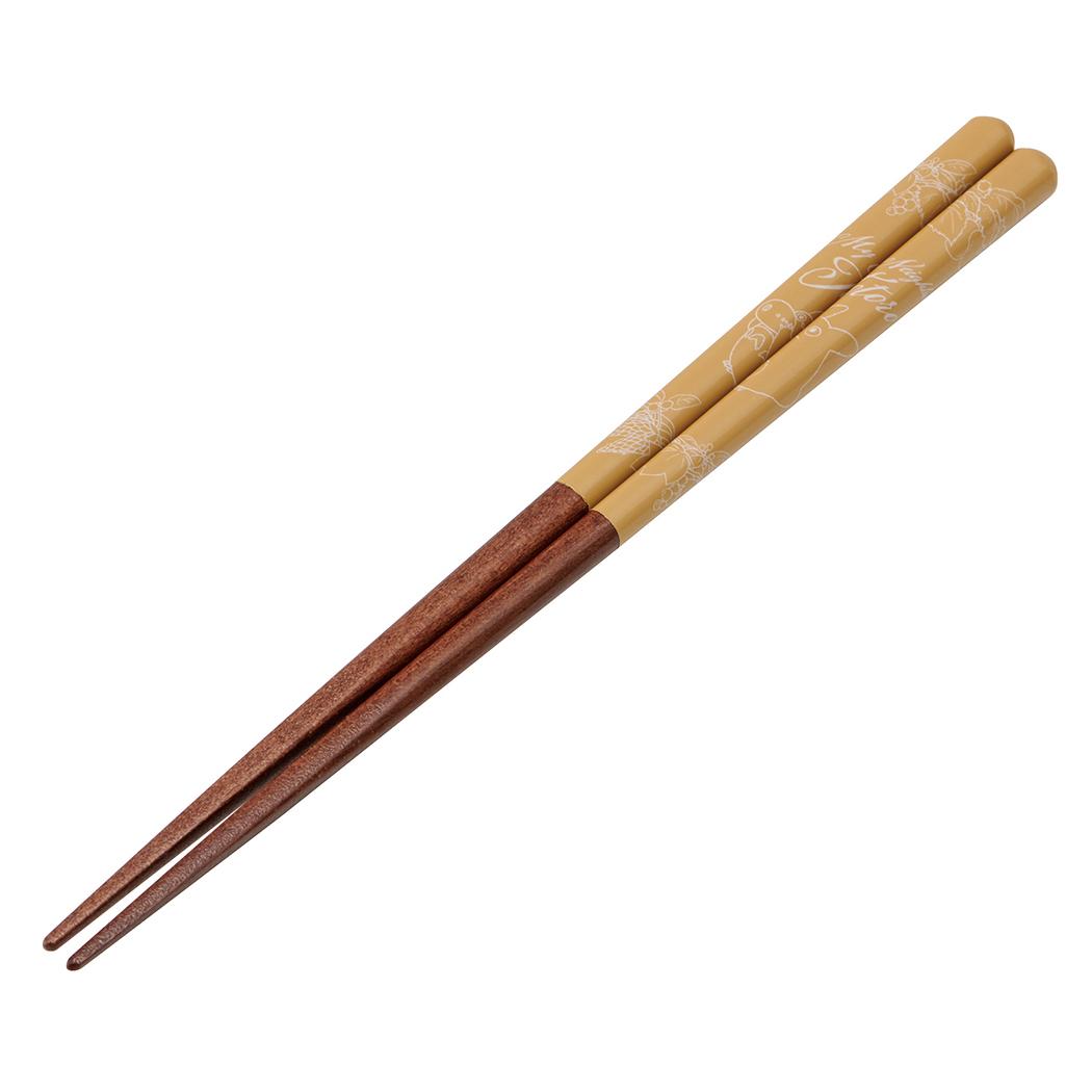塗り箸21cm おはし となりのトトロ 茶 スタジオジブリ スケーター テーブルウェア メール便可