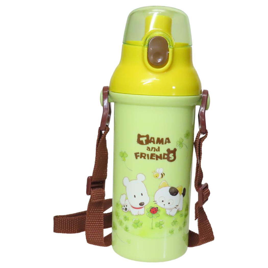抗菌食洗器対応直飲プラワンタッチボトル 水筒 タマ＆フレンズ 480ml スケーター 子供 遠足