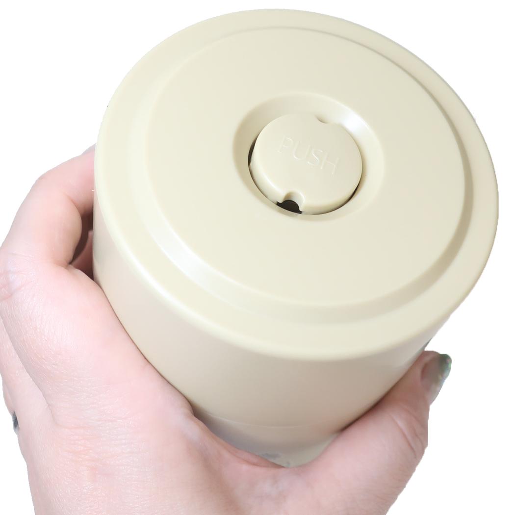 プッシュボタン付密閉保存容器 520ml 保存容器 くまのプーさん ディズニー スケーター シリアル ドッグフード キャットフード コーヒー豆