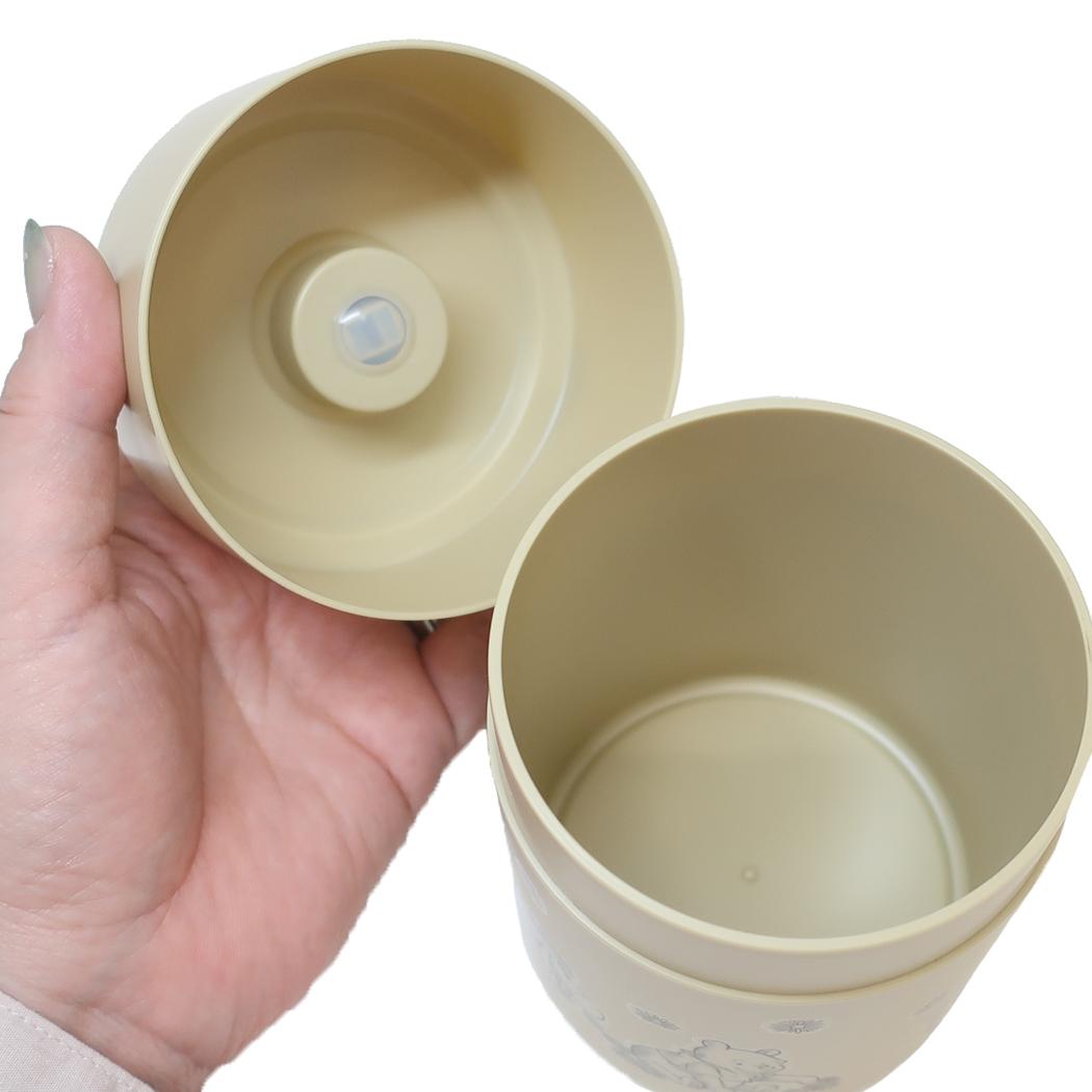 プッシュボタン付密閉保存容器 520ml 保存容器 くまのプーさん ディズニー スケーター シリアル ドッグフード キャットフード コーヒー豆