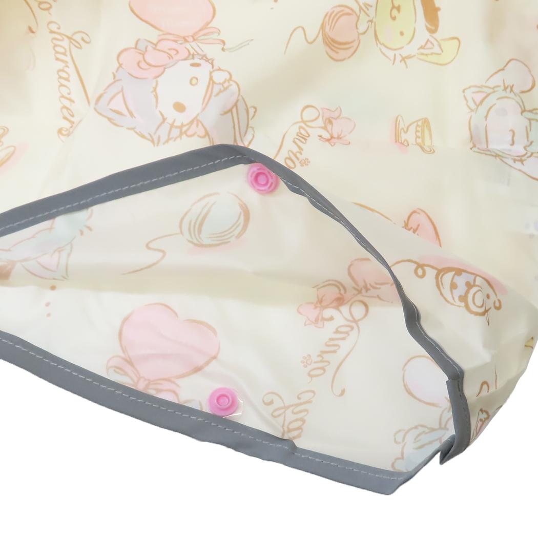 キッズレインポンチョ 90cm 子供用 レインウェア サンリオキャラクターズ こねこねこ サンリオ スケーター 子ども用 雨合羽 メール便可