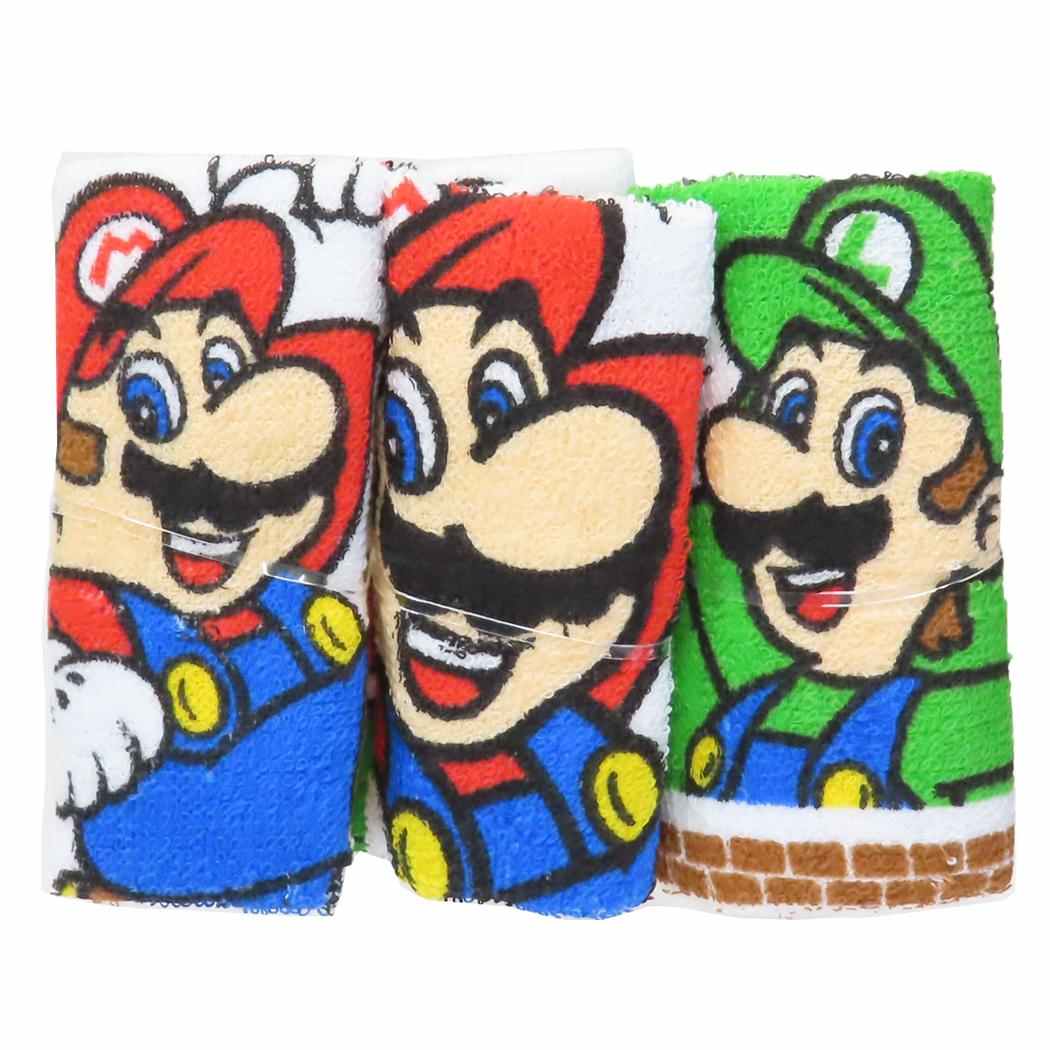 おしぼりタオル 3P おしぼりセット スーパーマリオ スケーター ハンドタオル