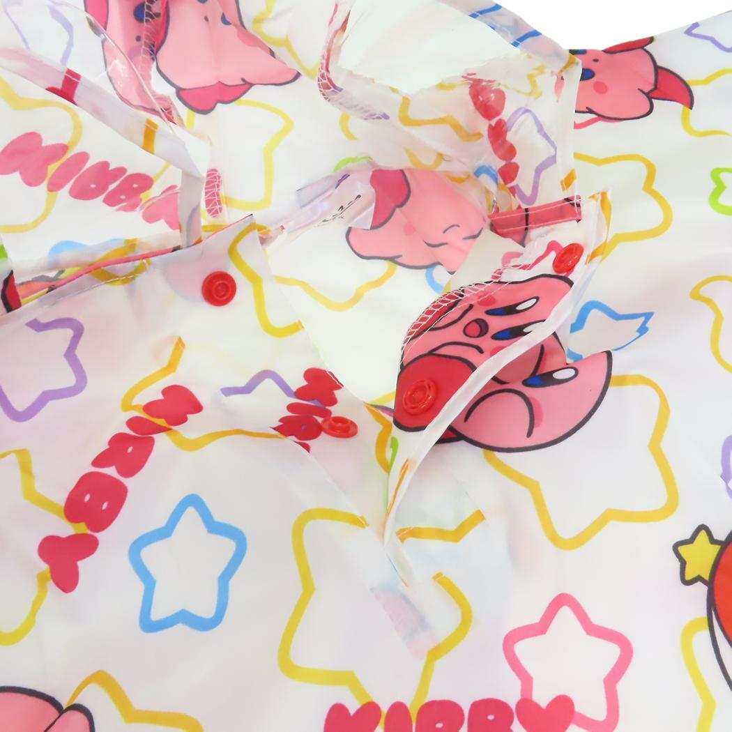 キッズレインポンチョ 90cm 子供用 レインウェア 星のカービィ スケーター 子ども用 雨合羽 メール便可