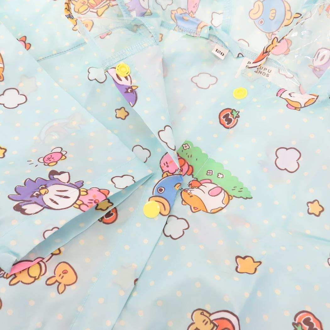 リュック ランドセルが背負えるレインコート 子供用 レインウェア 星のカービィ プププフレンズ スケーター キッズ 子ども用 雨合羽 メール便可