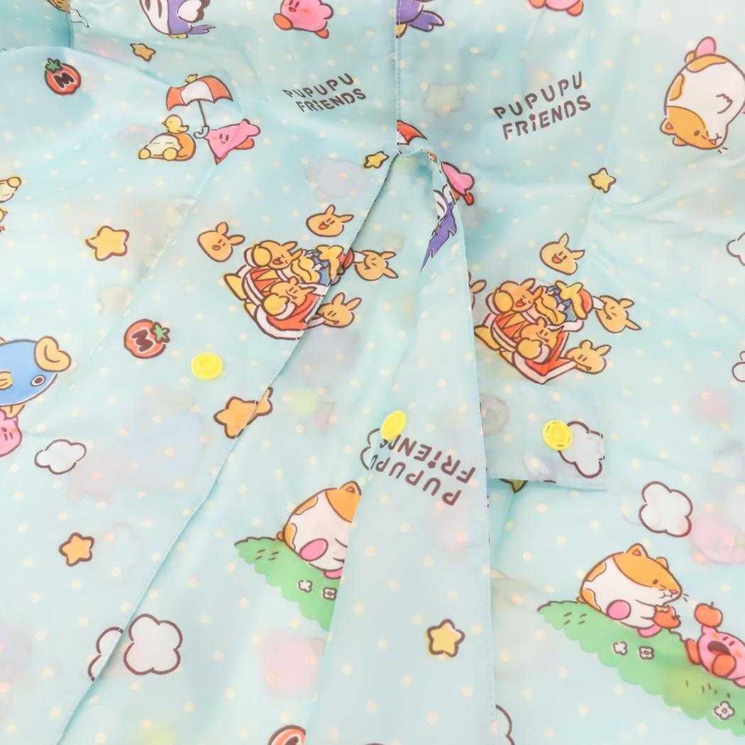 リュック ランドセルが背負えるレインコート 子供用 レインウェア 星のカービィ プププフレンズ スケーター キッズ 子ども用 雨合羽 メール便可