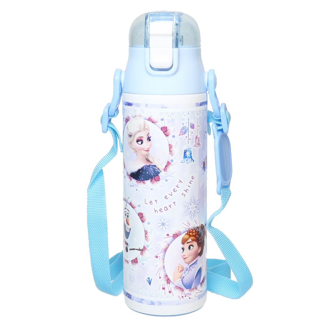 超軽量 コンパクトロック付ワンプッシュダイレクトボトル 保冷水筒 アナと雪の女王 580ml ディズニー スケーター 直飲み キッズ