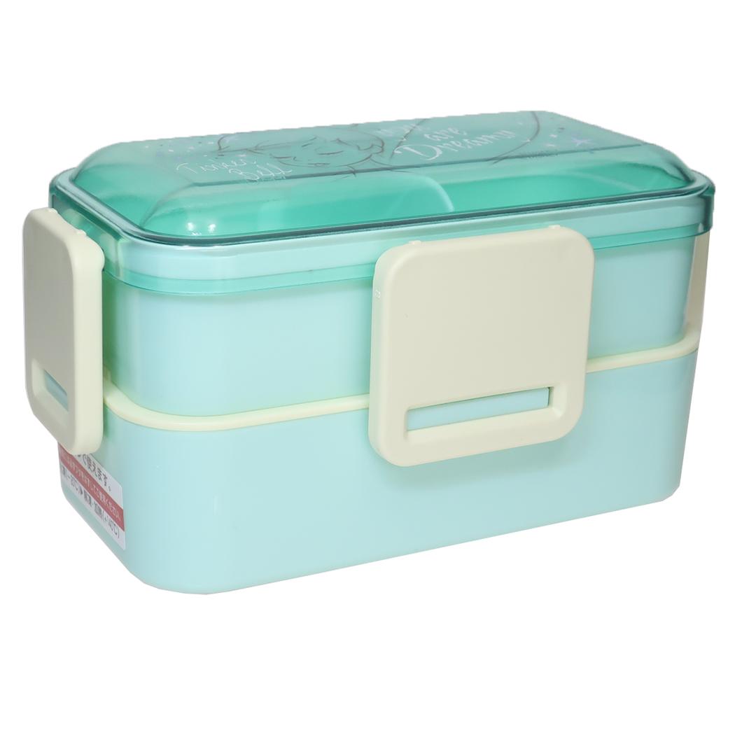抗菌 食洗機対応 ふわっと弁当箱 2段 お弁当箱 ピーターパン ティンカーベル 600ml ディズニー スケーター 二段ランチボックス