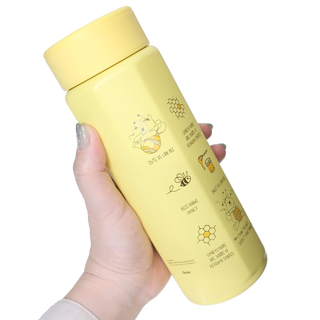 八角形ステンレスボトル500ml 保温保冷水筒 くまのプーさん ディズニー スケーター 直飲み