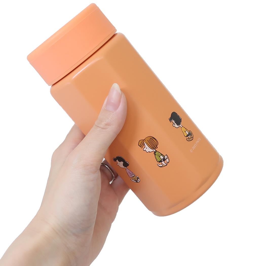 八角ステンレスボトル 350ml 保温保冷水筒 スヌーピー ピーナッツ スケーター 子供 遠足 ピクニック