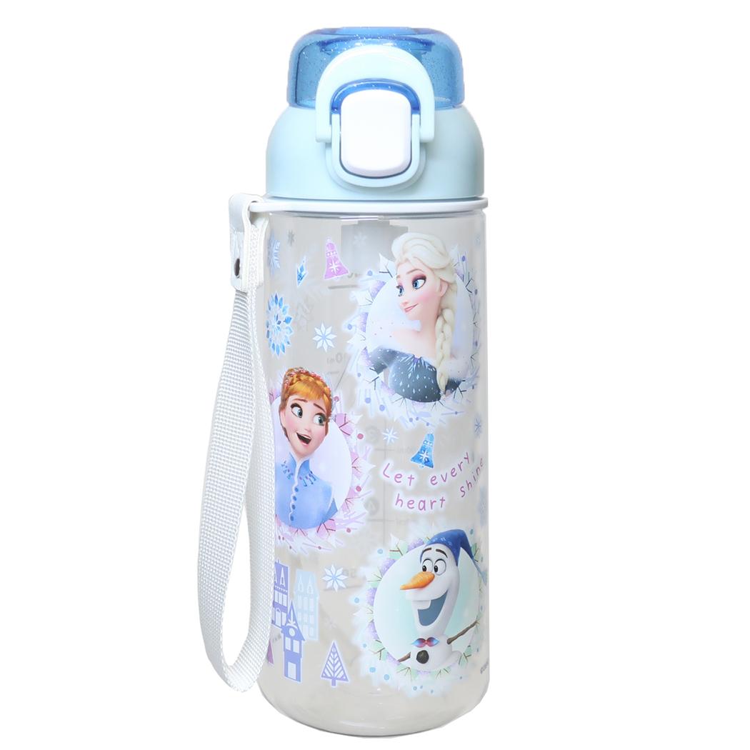 ワンプッシュストローボトル 水筒 アナと雪の女王 600ml ディズニー スケーター ストロー飲み キッズ