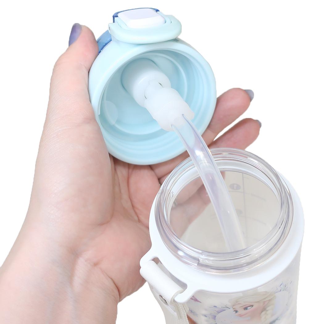 ワンプッシュストローボトル 水筒 アナと雪の女王 600ml ディズニー スケーター ストロー飲み キッズ
