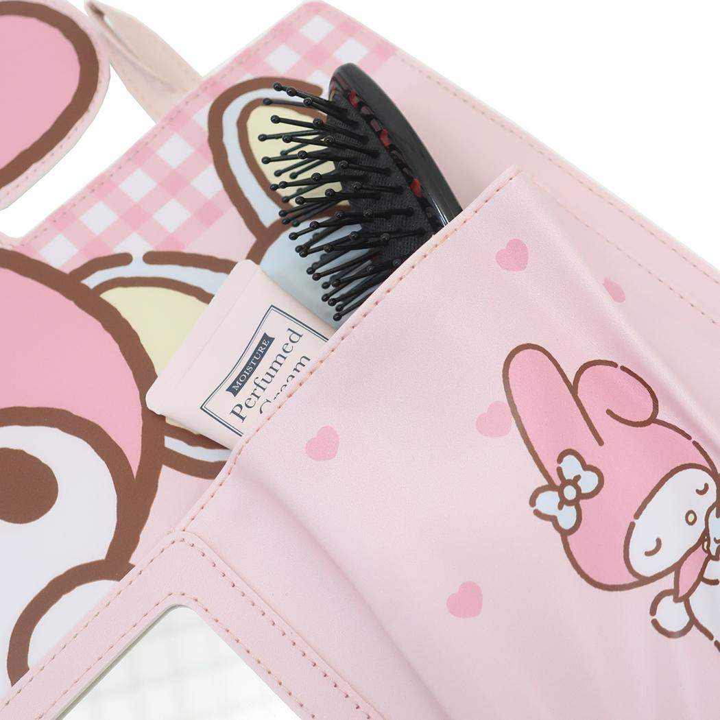 みじたくポケット 収納用品 マイメロディ いつもいっしょのお友だち サンリオ スケーター 身支度 用意 準備 身だしなみ ミラー 鏡