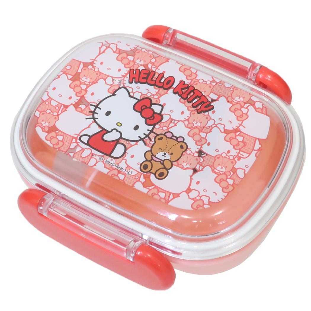 抗菌食洗器対応ふわっとフタタイトランチボックス お弁当箱 ハローキティ 270ml うしろうしろ サンリオ スケーター 一段ランチボックス