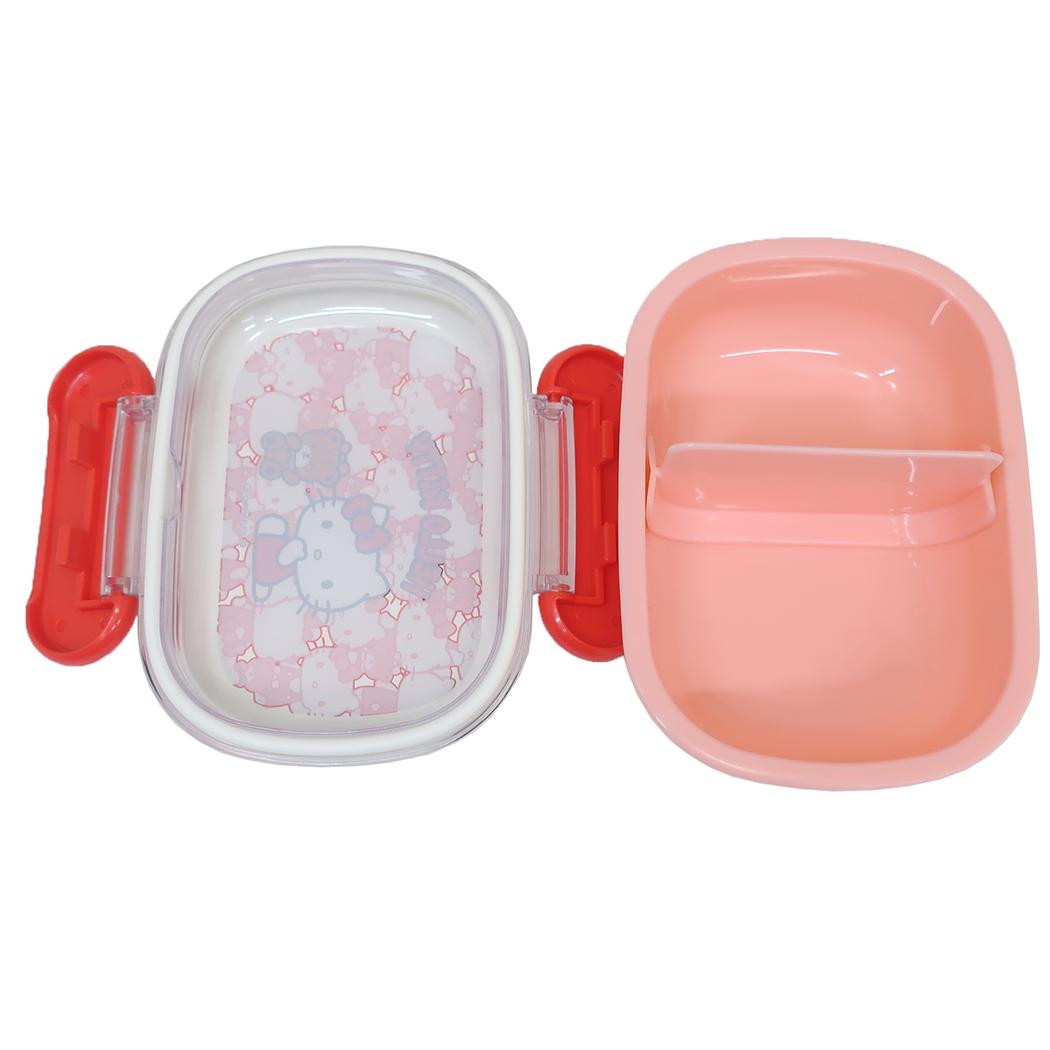抗菌食洗器対応ふわっとフタタイトランチボックス お弁当箱 ハローキティ 270ml うしろうしろ サンリオ スケーター 一段ランチボックス
