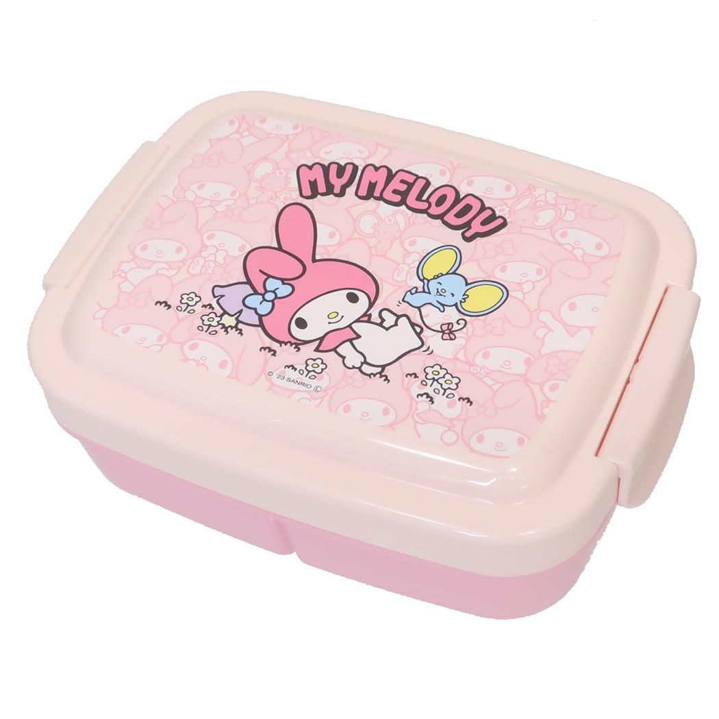 キッズランチボックス お弁当箱 マイメロディ うしろうしろ サンリオ スケーター 仕切り 一体型 ドーム型 840ml