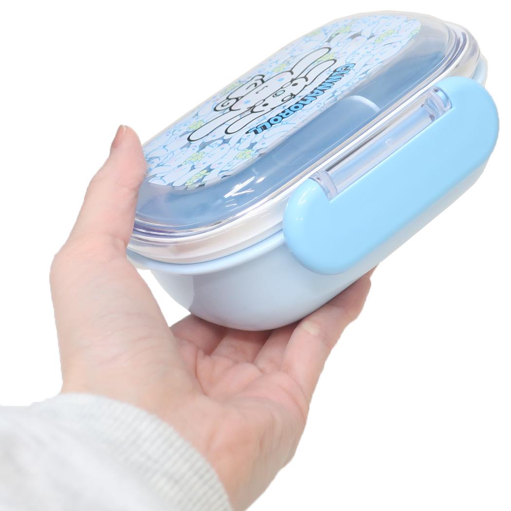 抗菌食洗機対応ふわっとフタタイトランチボックス 270ml お弁当箱 シナモロール うしろうしろ サンリオ スケーター 一段 電子レンジ対応