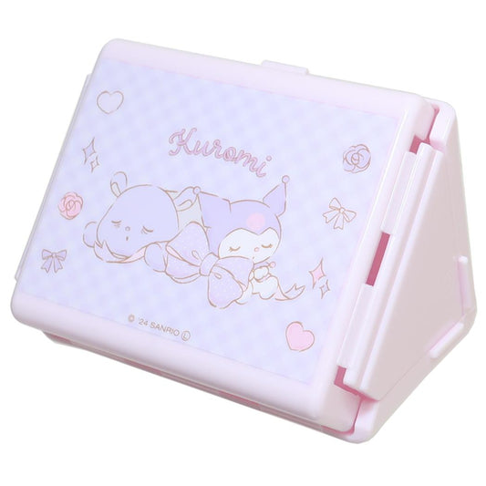 抗菌折りたたみおにぎりケース お弁当箱 クロミ ビッグリボン サンリオ スケーター 食洗機対応 三角 折り畳み おむすびケース