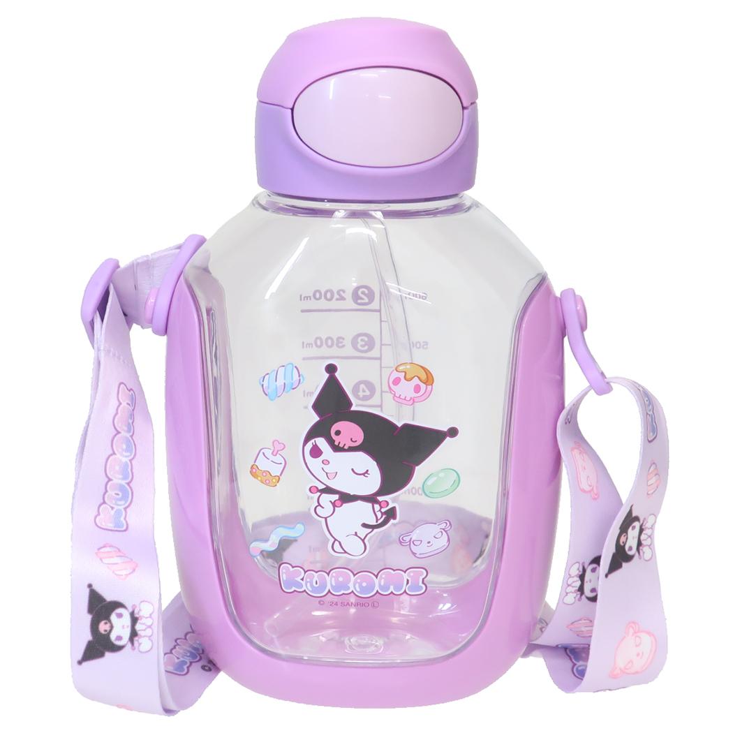 ワンプッシュストローボトル 水筒 クロミ マシュグミ サンリオ スケーター ストロー付き 水分補給 780ml