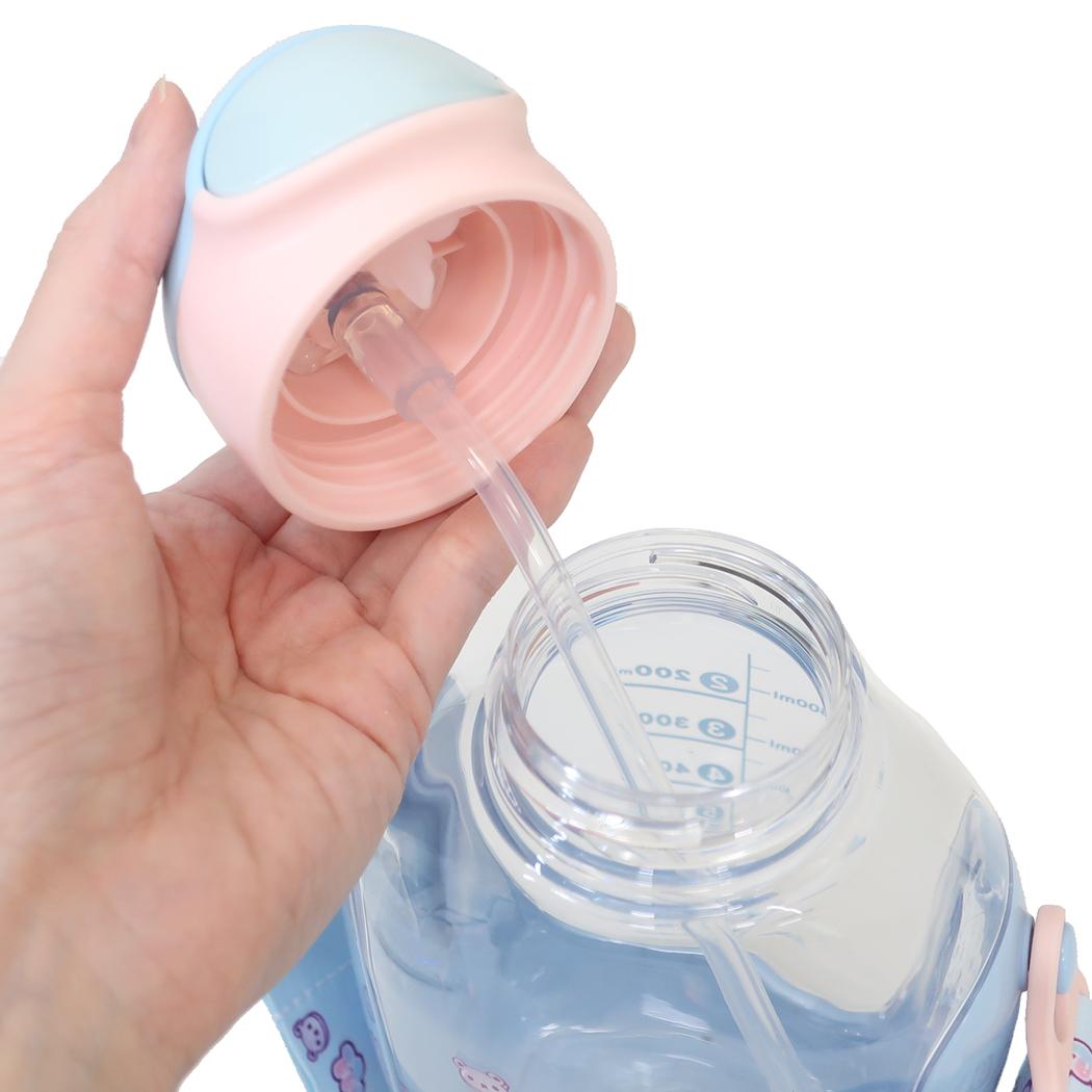 ワンプッシュストローボトル 水筒 シナモロール マシュグミ サンリオ スケーター ストロー付き 水分補給 780ml