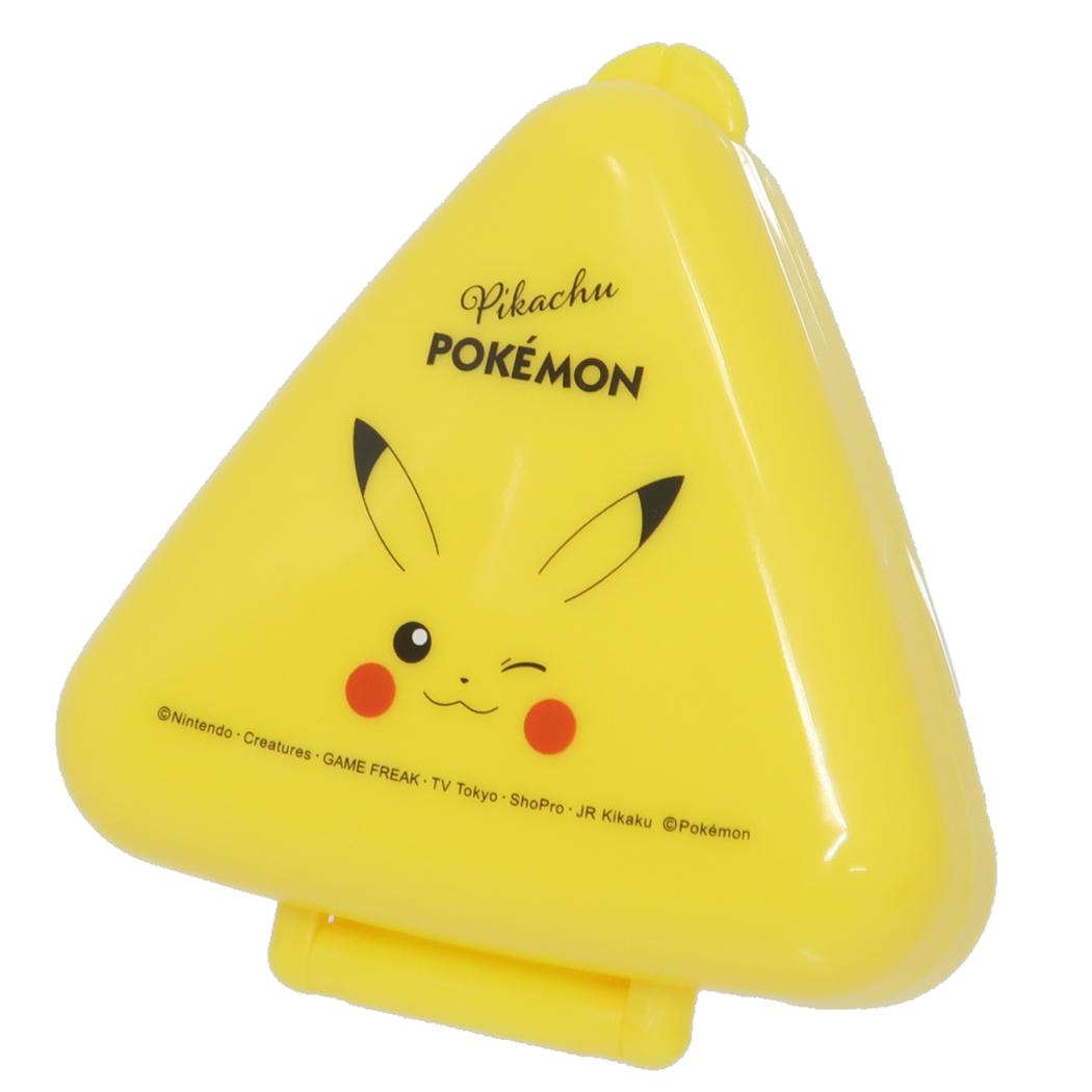 抗菌おにぎりケース お弁当箱 ポケットモンスター ピカチュウ フェイス 23 ポケモン スケーター 三角形 電子レンジ可 ランチ雑貨