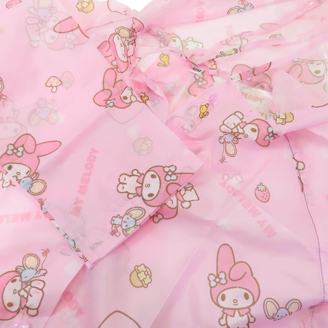 リュック ランドセルが背負えるレインコート 子供用 レインウェア マイメロディ いつもいっしょのお友だち サンリオ スケーター キッズ 子ども用 雨合羽 メール便可