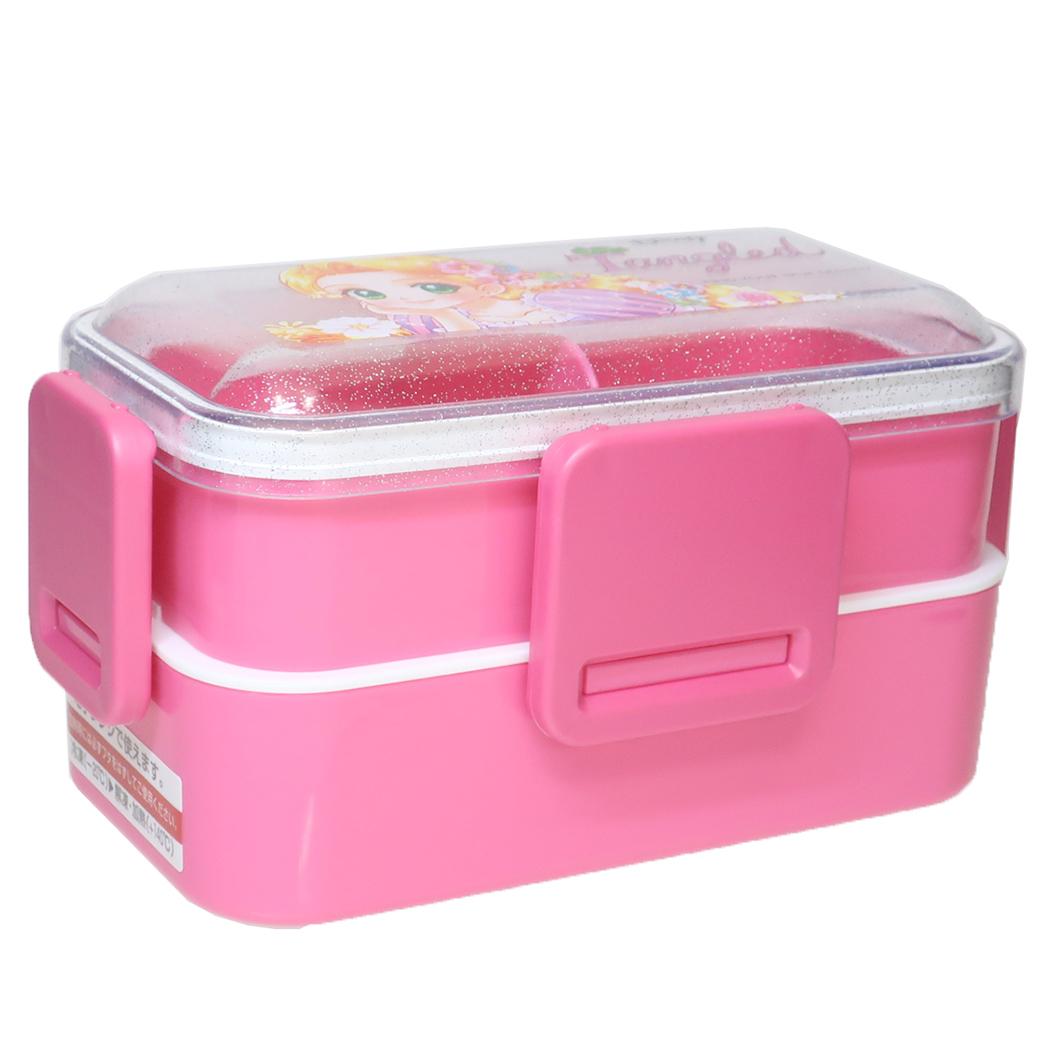 抗菌 食洗機対応 ふわっと弁当箱 2段 お弁当箱 塔の上のラプンツェルx中川翔子 600ml ディズニープリンセス スケーター 二段ランチボックス