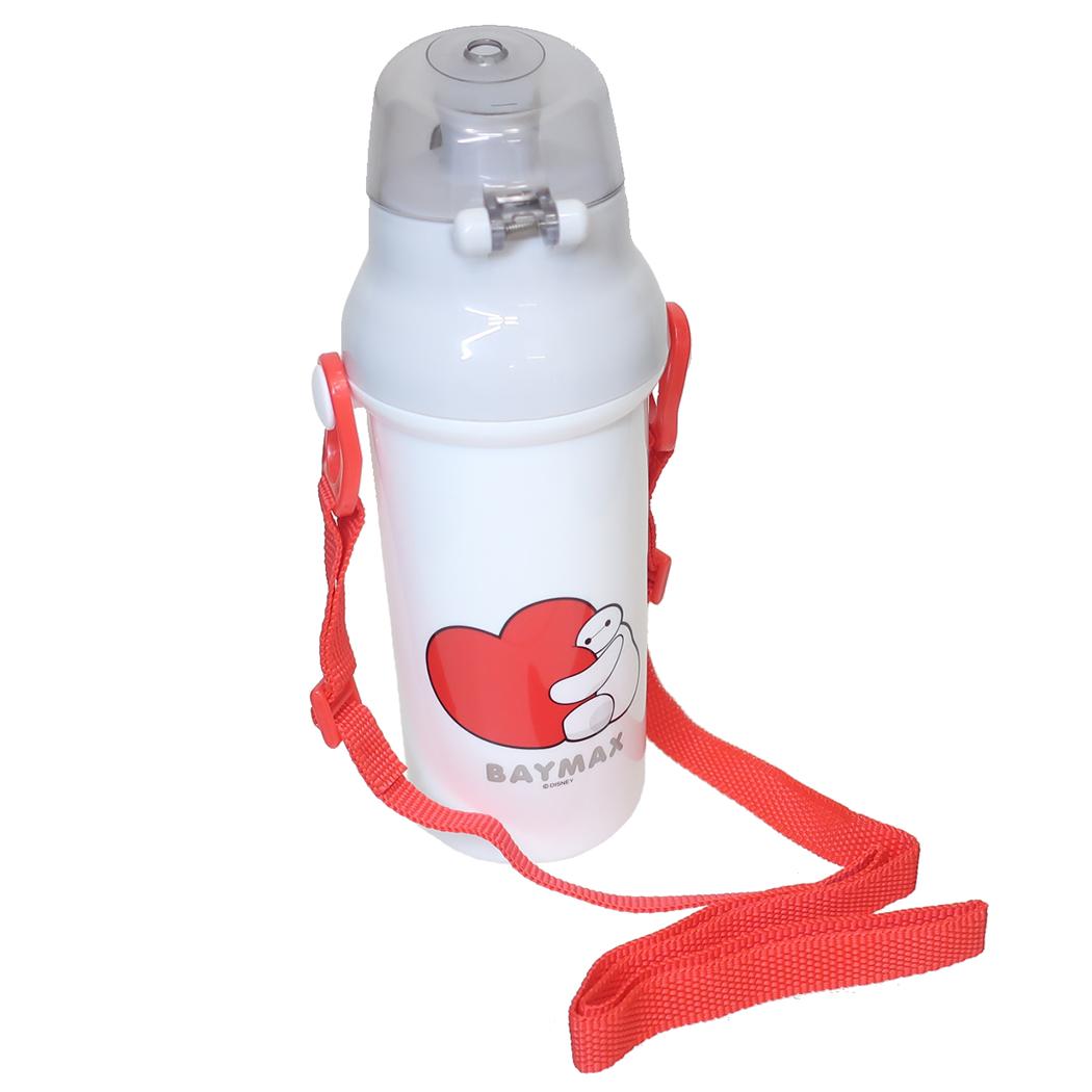 抗菌食洗機対応直飲みプラワンタッチボトル 480ml 水筒 ベイマックス 25 ディズニー スケーター ワンタッチ