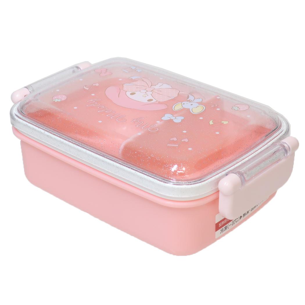 抗菌食洗機対応ふわっとフタタイトランチボックス 450ml お弁当箱 マイメロディ ビッグリボン サンリオ スケーター 一段 電子レンジ対応