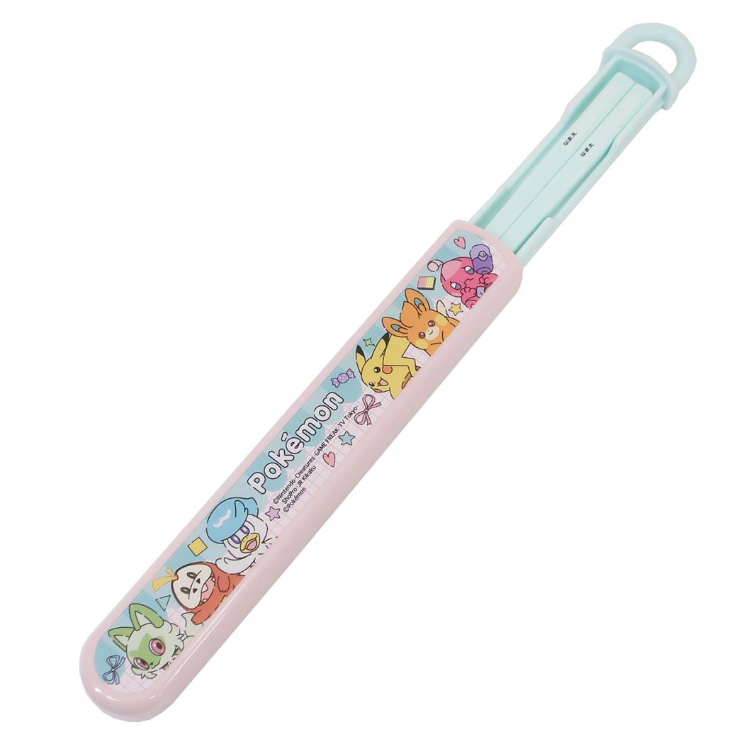 抗菌食洗機対応箸箱セット 箸16.5cm 抗菌スライド箸＆箸箱セット ポケットモンスター Popping Up ポケモン スケーター おはしセット ランチ雑貨 メール便可