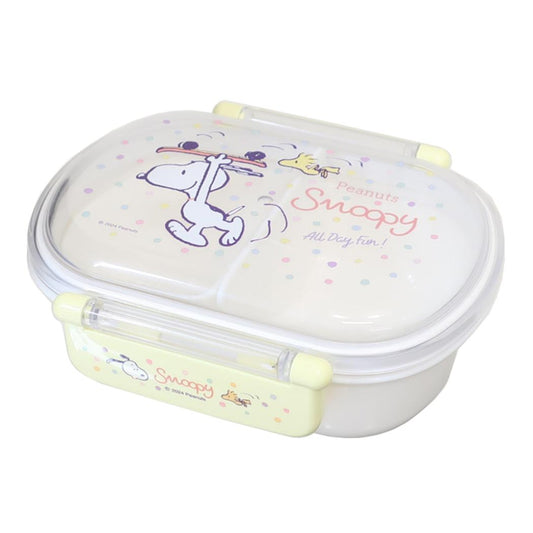抗菌食洗機対応ふわっとフタタイトランチボックス 360ml お弁当箱 スヌーピー スケートボード ピーナッツ スケーター 一段ランチボックス