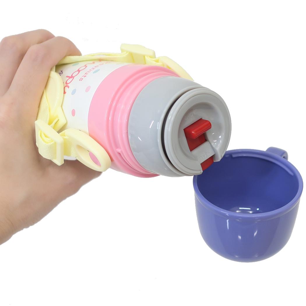 超軽量コンパクト2WAYステンレスボトル 直飲み470ml コップ飲み430ml 保温保冷水筒 スヌーピー スケートボード ピーナッツ スケーター 直飲み コップ飲み