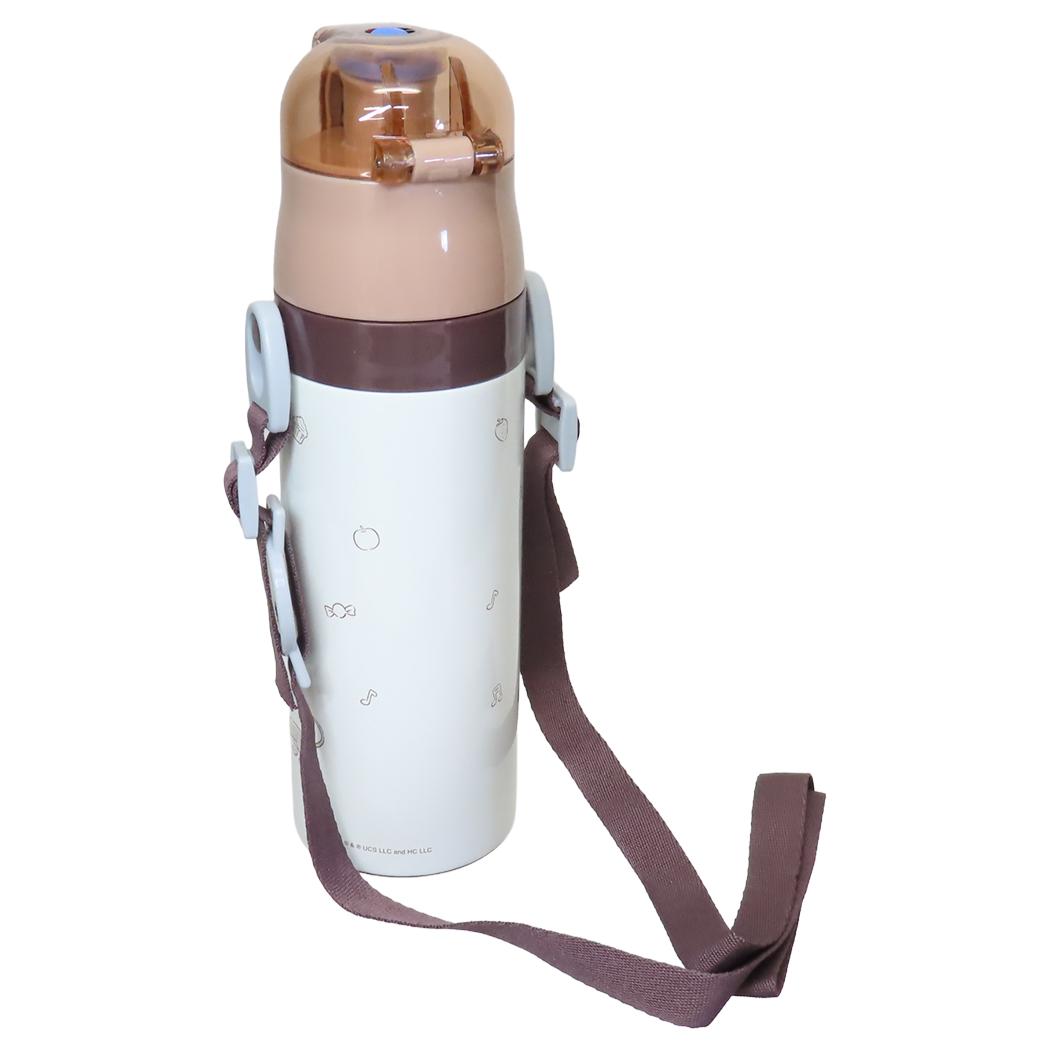 超軽量 コンパクトロック付ワンプッシュダイレクトステンレスボトル 保冷水筒 おさるのジョージ 470ml スケーター 子供 遠足 絵本