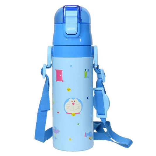 超軽量 コンパクトロック付 ワンプッシュダイレクトステンレスボトル 保冷水筒 アイムドラえもん 470ml サンリオ スケーター 子供 遠足 アニメ